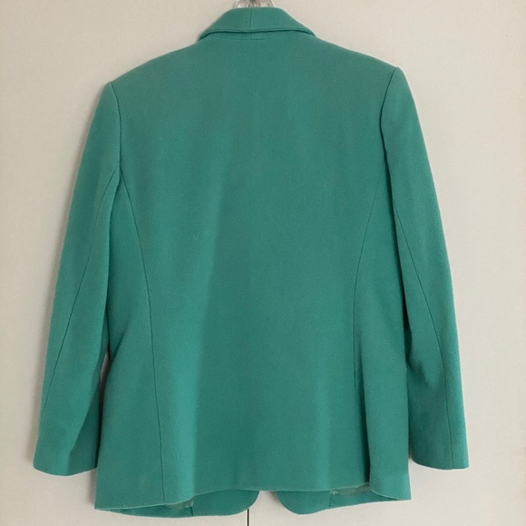 Stephanie Andrews I Seafoam Green Wool Blend Blazer - Picture 3 of 16